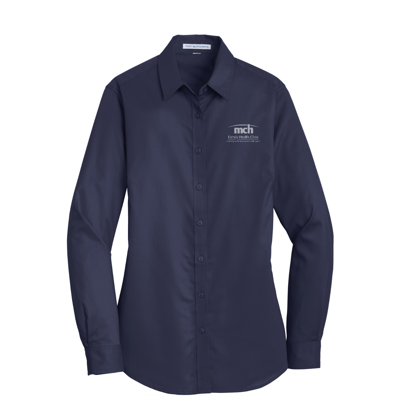 Port Authority Women's SuperPro Twill Shirt - Family Health — True Navy