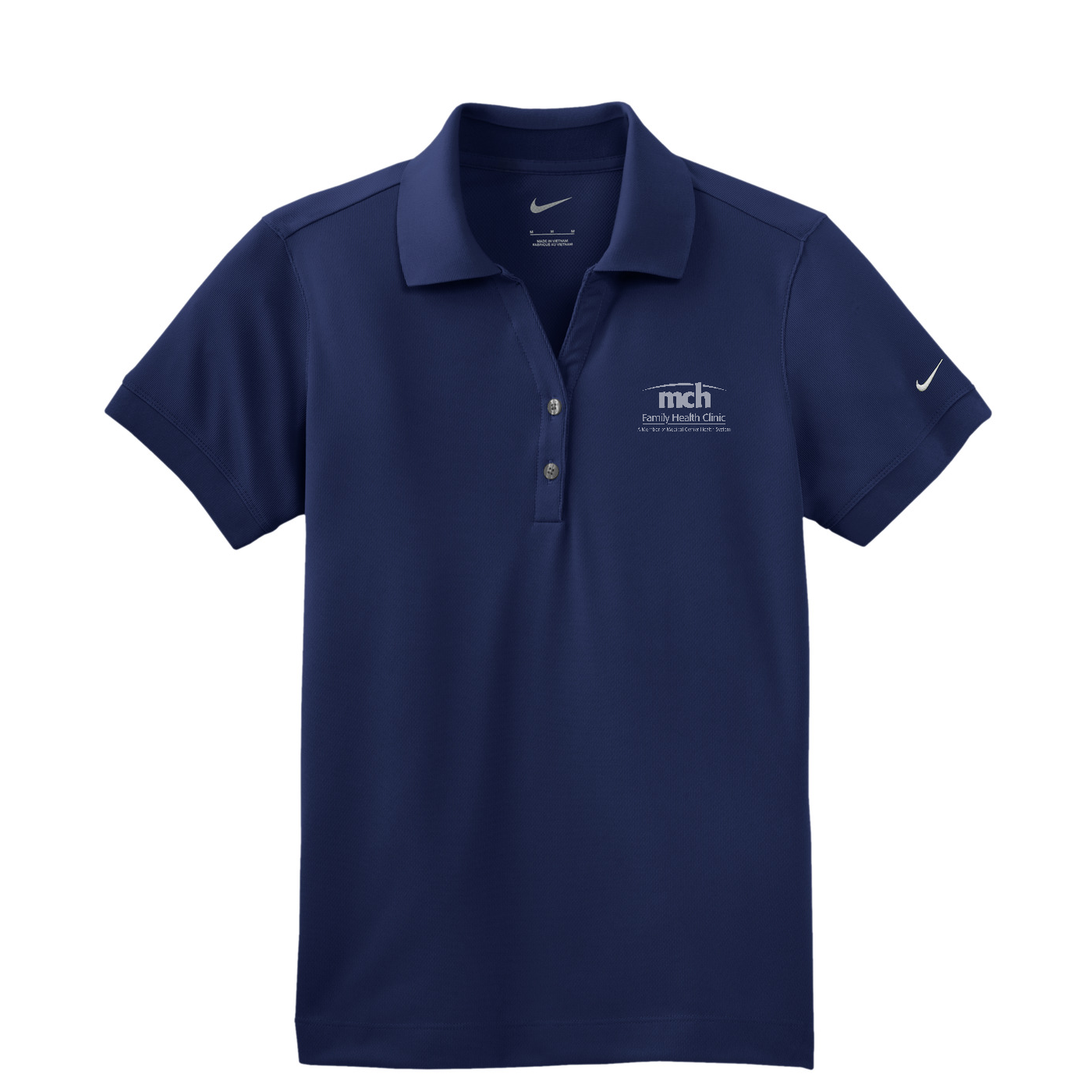 Nike Women's Dri-FIT Classic Polo - Family Health Clinic — Midnight Navy