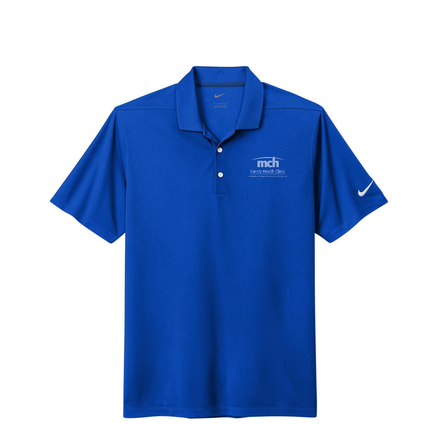 Nike Dri-FIT Micro Pique 2.0 Polo - Family Health Clinic — Game Royal