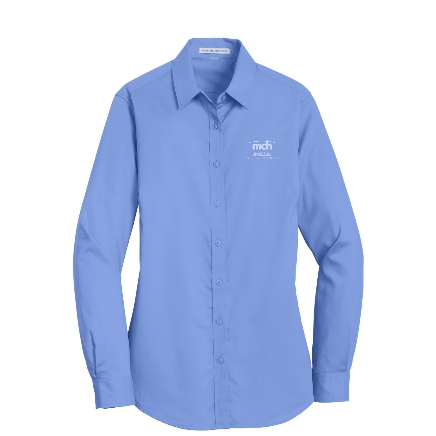 Port Authority Women's SuperPro Twill Shirt - Urgent Care — Ultramarine Blue
