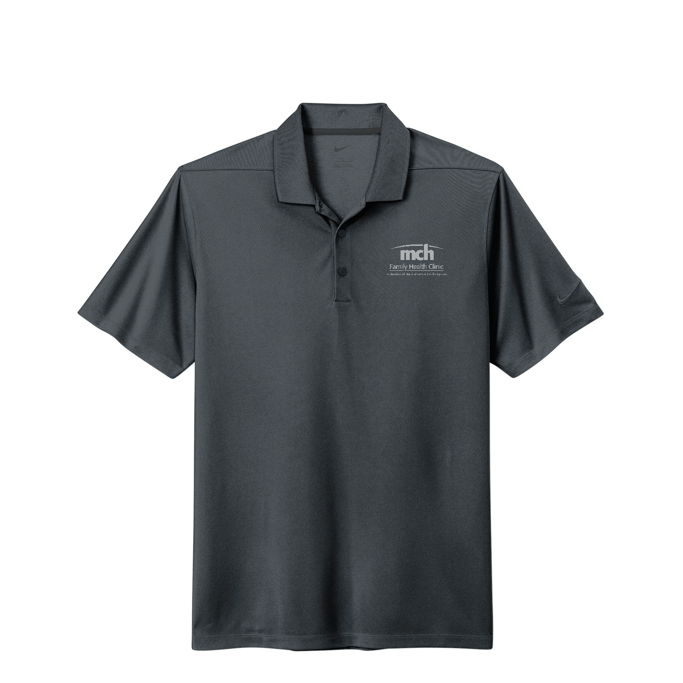 Nike Dri-FIT Micro Pique 2.0 Polo - Family Health Clinic — Anthracite