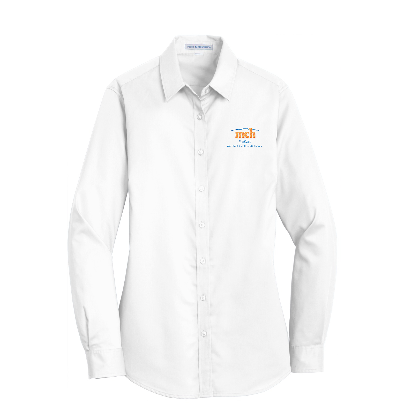 Port Authority Women's SuperPro Twill Shirt - ProCare — White