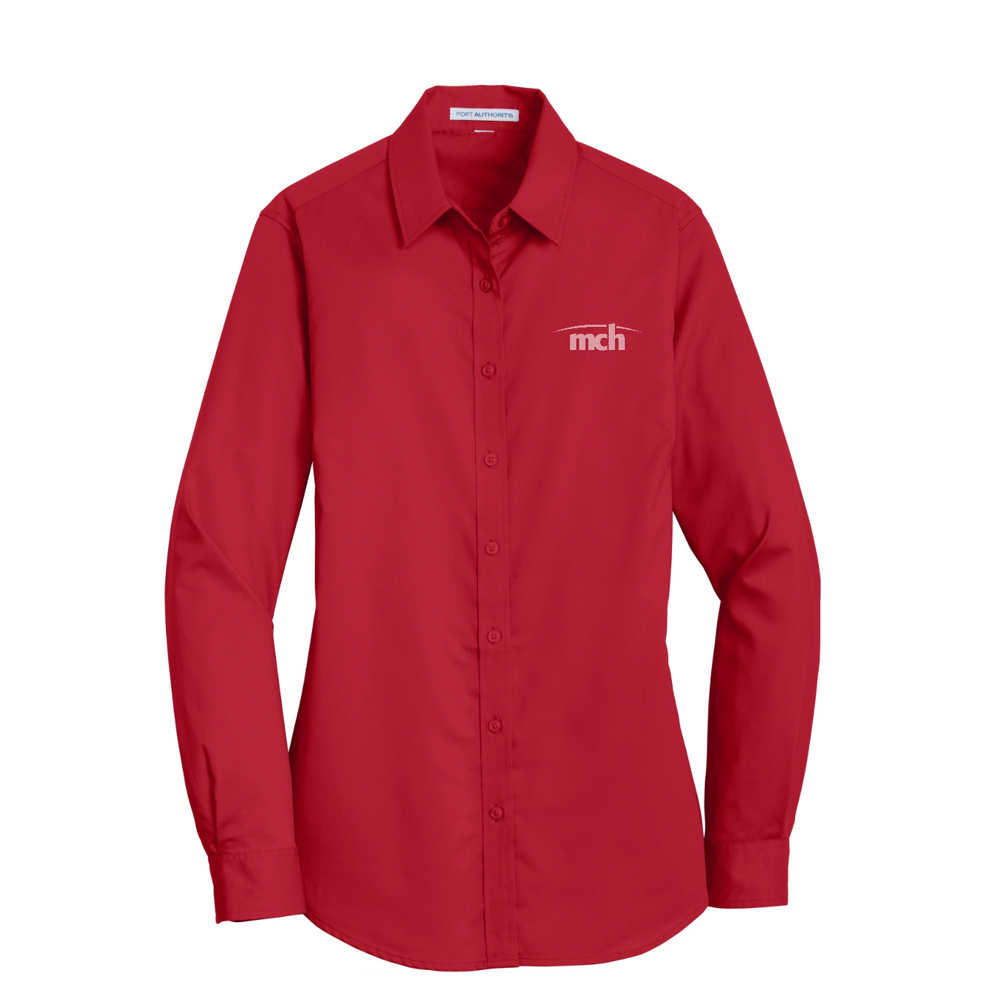 Port Authority Women's SuperPro Twill Shirt — Rich Red