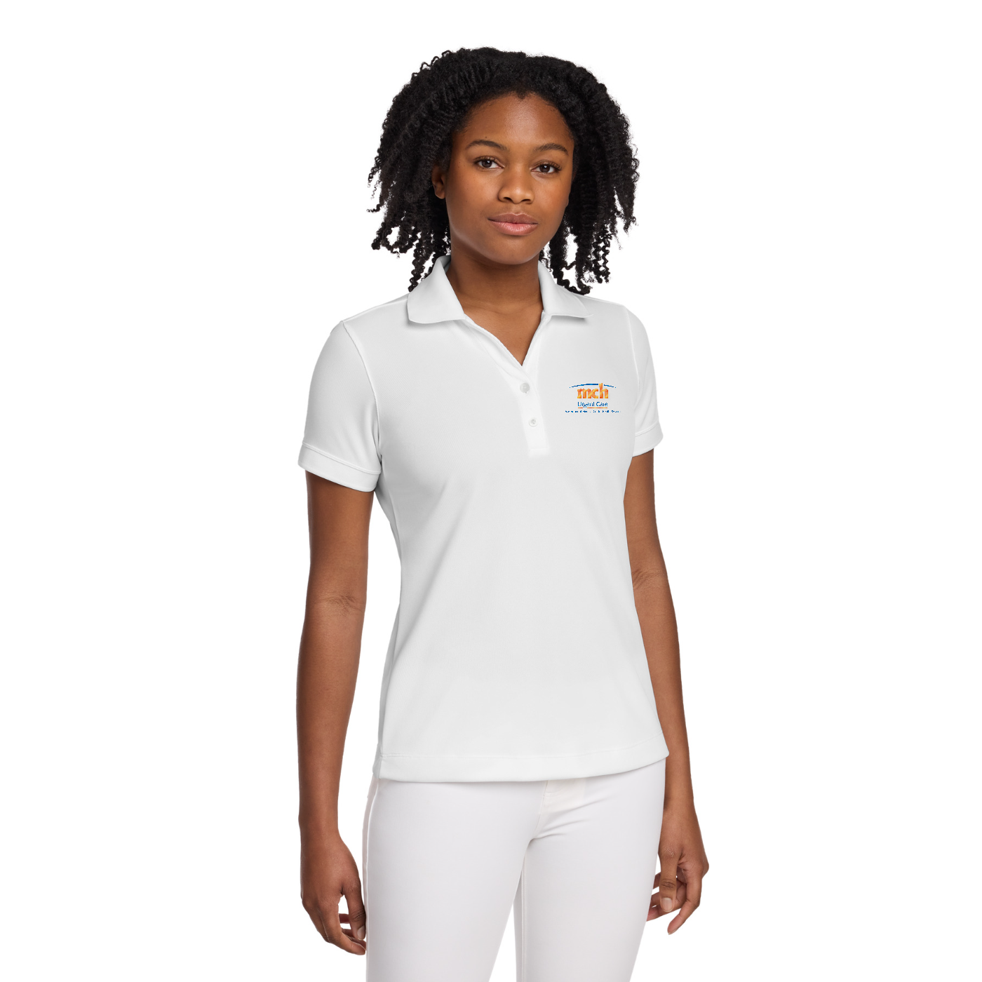 Nike Women's Dri-FIT Classic Polo - Urgent Care — model