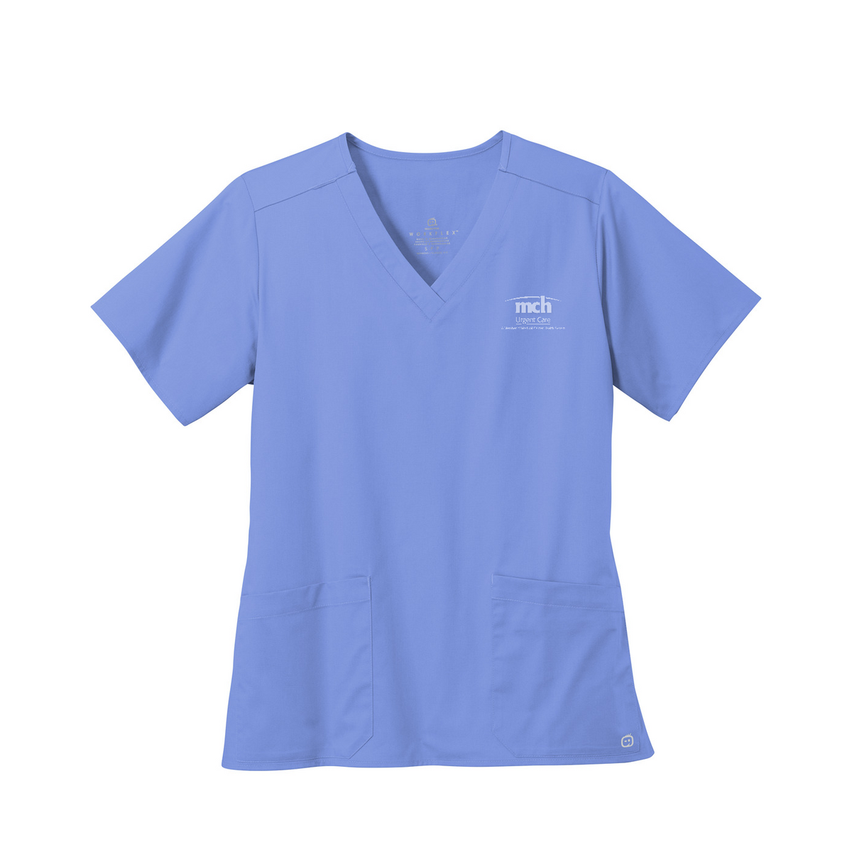 Wink Women's WorkFlex V-Neck Top - Urgent Care — Ceil Blue