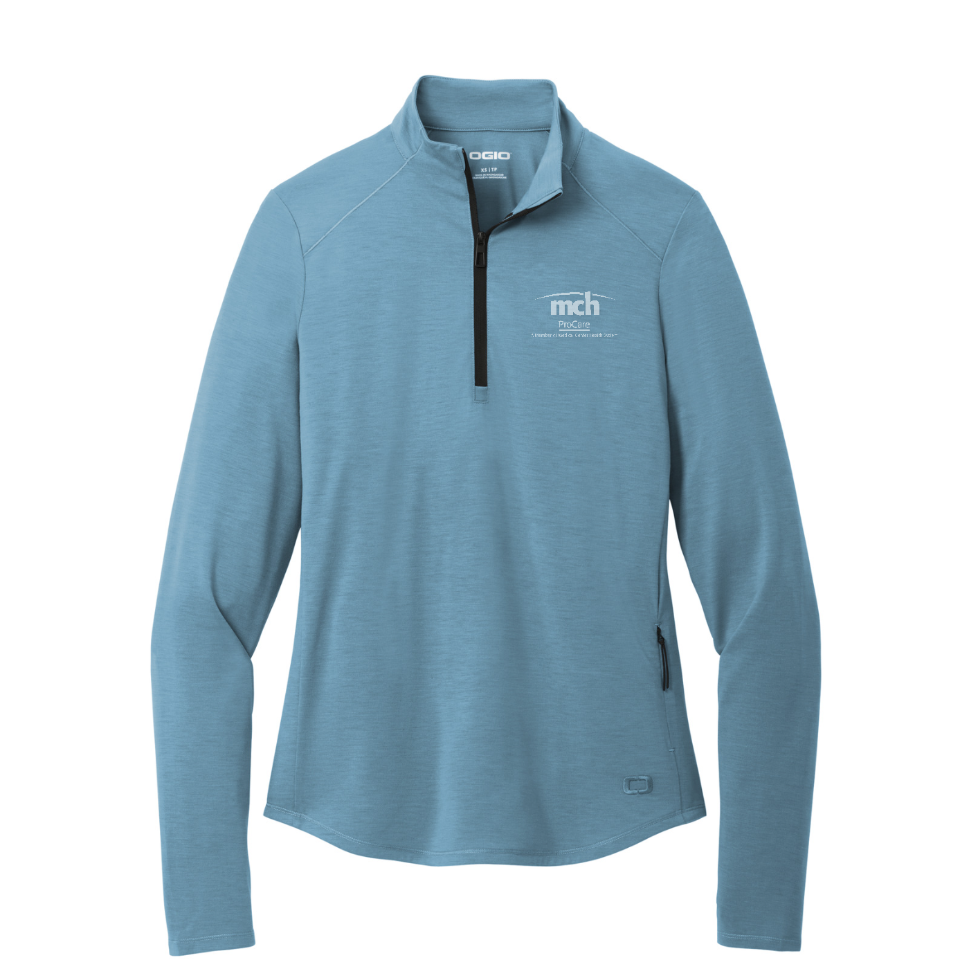 OGIO Women's Motion 1/4-Zip - ProCare — Blue Mist