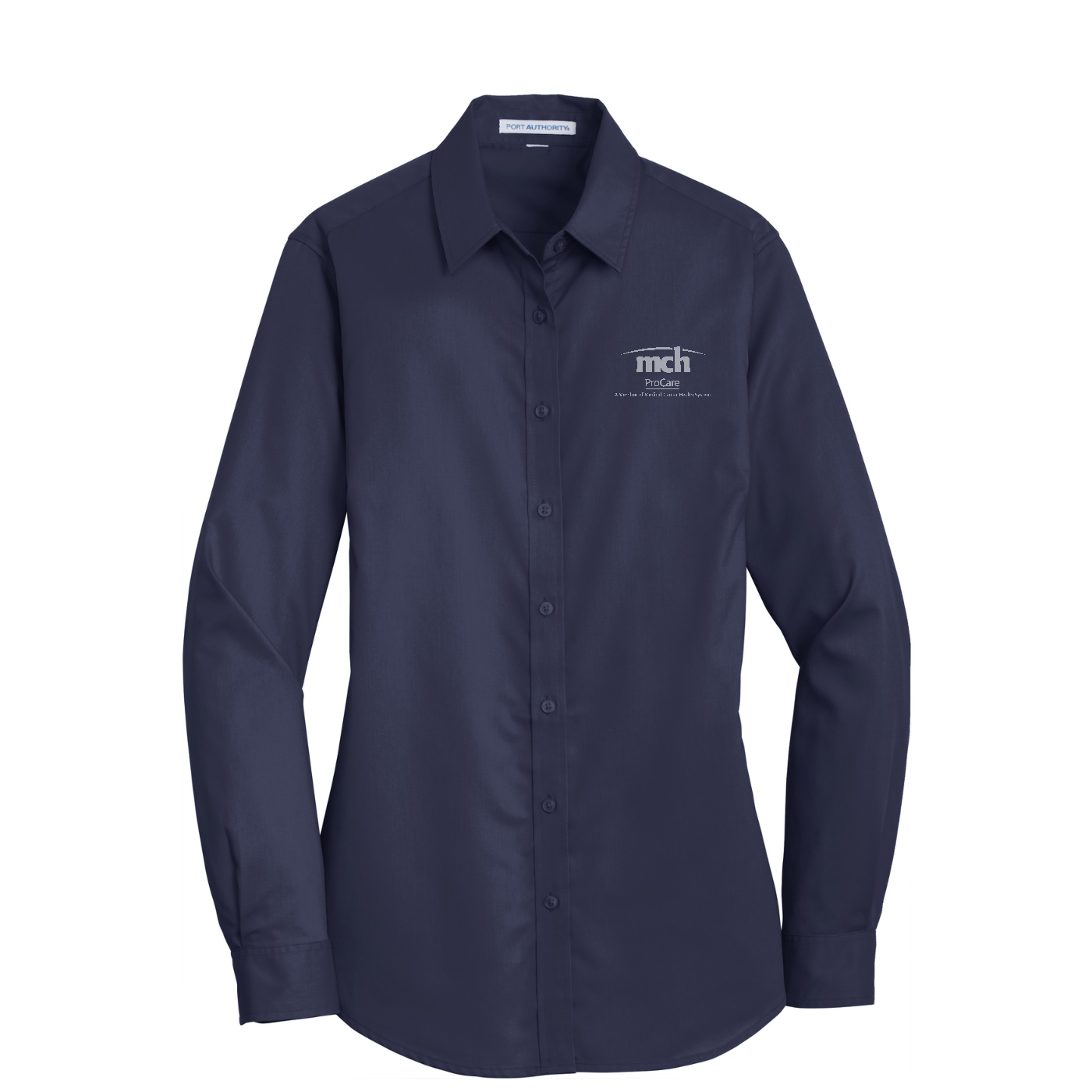 Port Authority Women's SuperPro Twill Shirt - ProCare — True Navy
