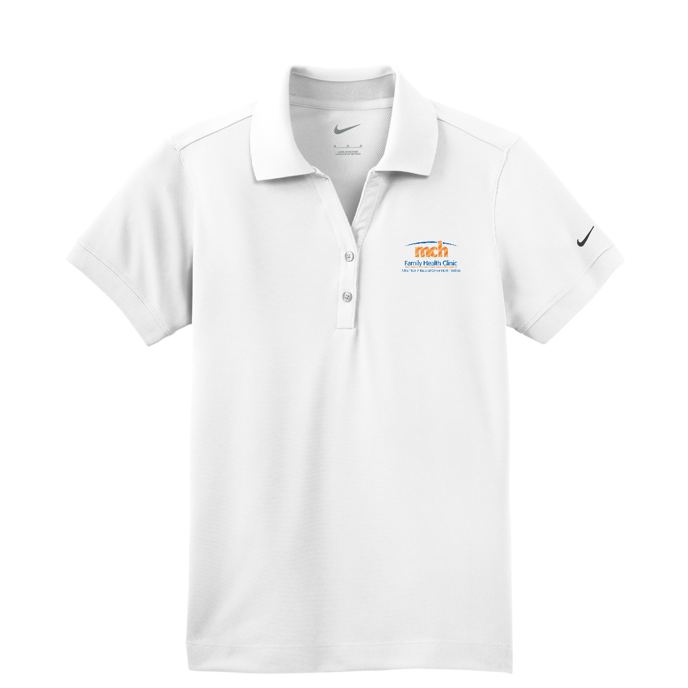 Nike Women's Dri-FIT Classic Polo - Family Health Clinic — White
