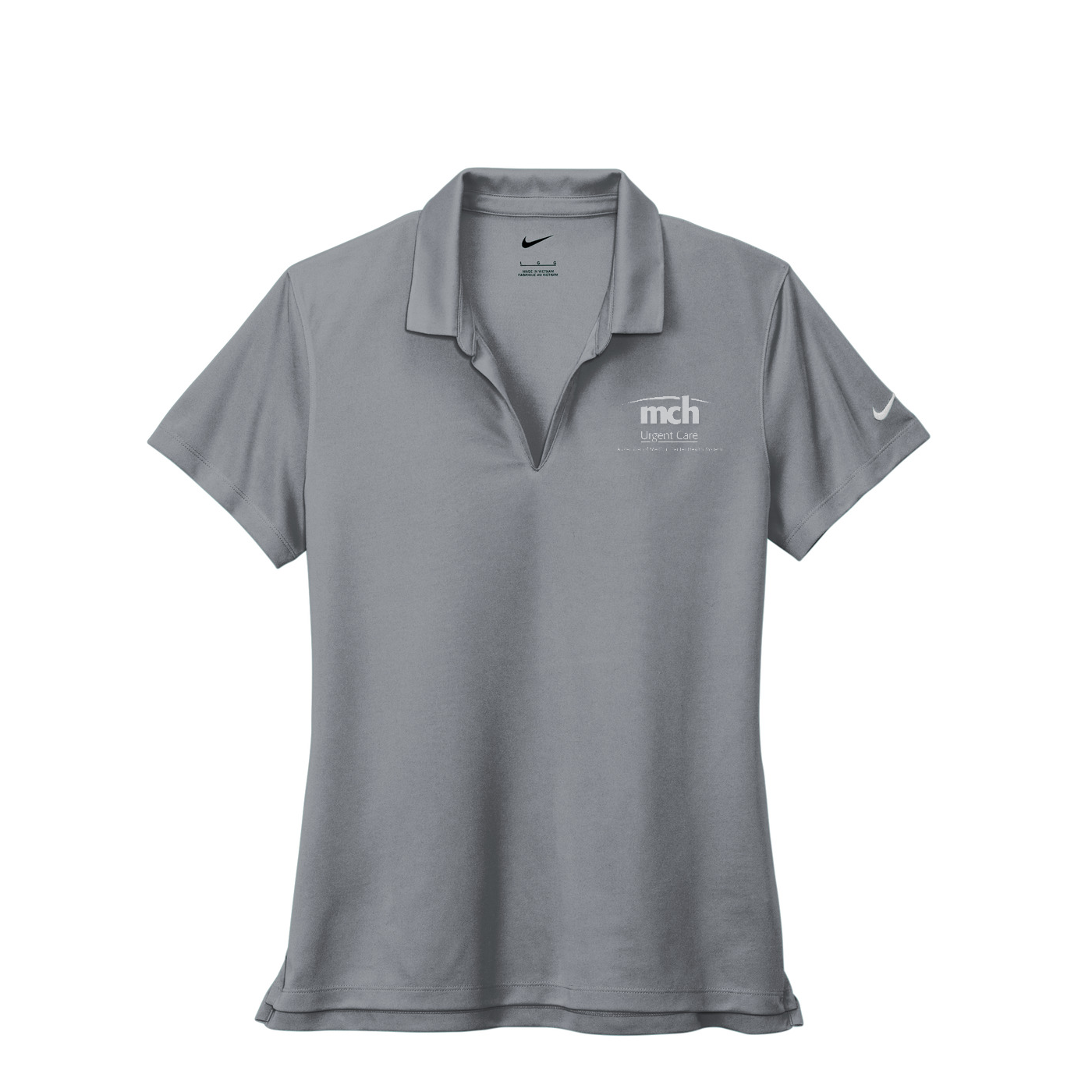 Nike Women's Dri-FIT Micro Pique 2.0 Polo - Urgente Care — Cool Grey