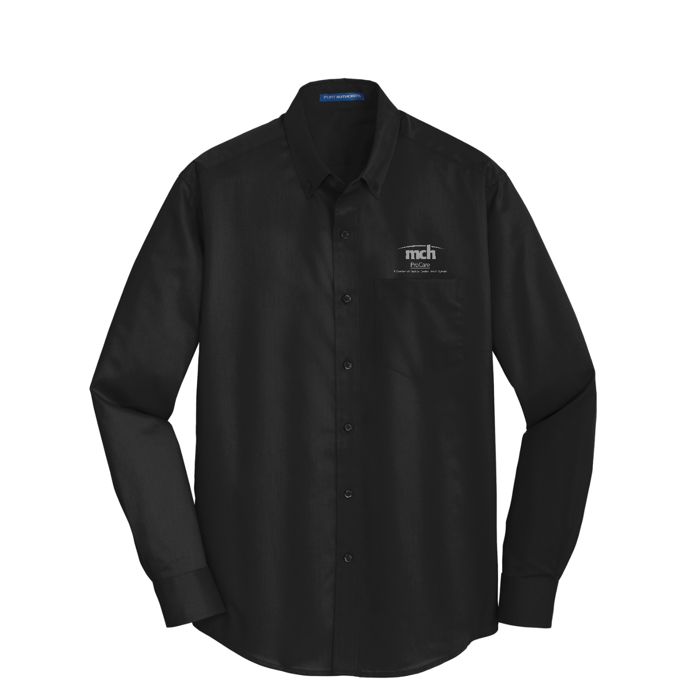 Port Authority SuperPro Twill Shirt - ProCare — Black