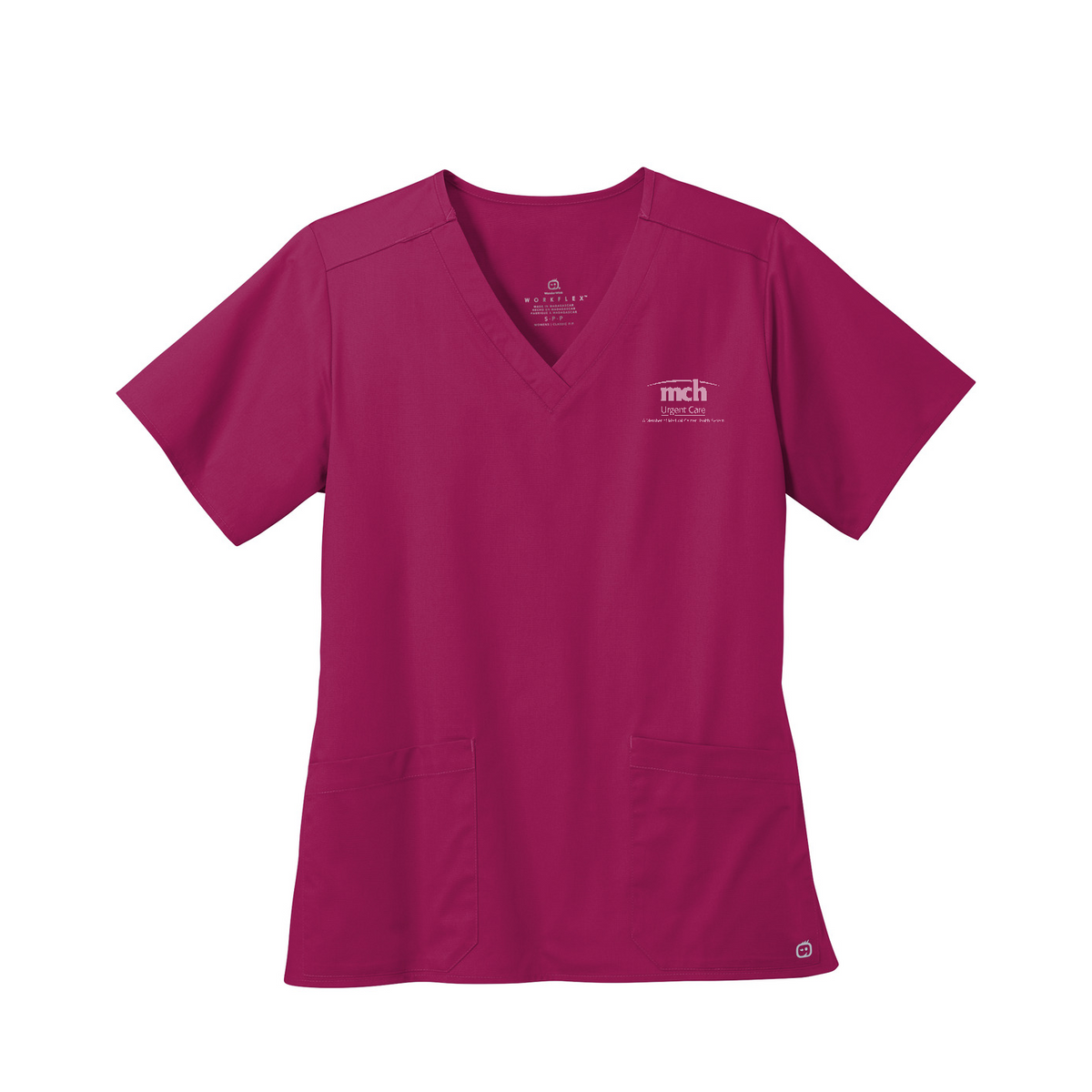 Wink Women's WorkFlex V-Neck Top - Urgent Care — Wine