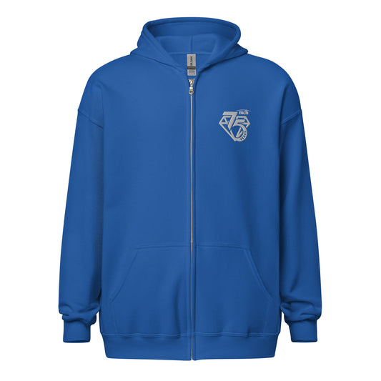 Unisex heavy blend zip hoodie - 75th Anniversary