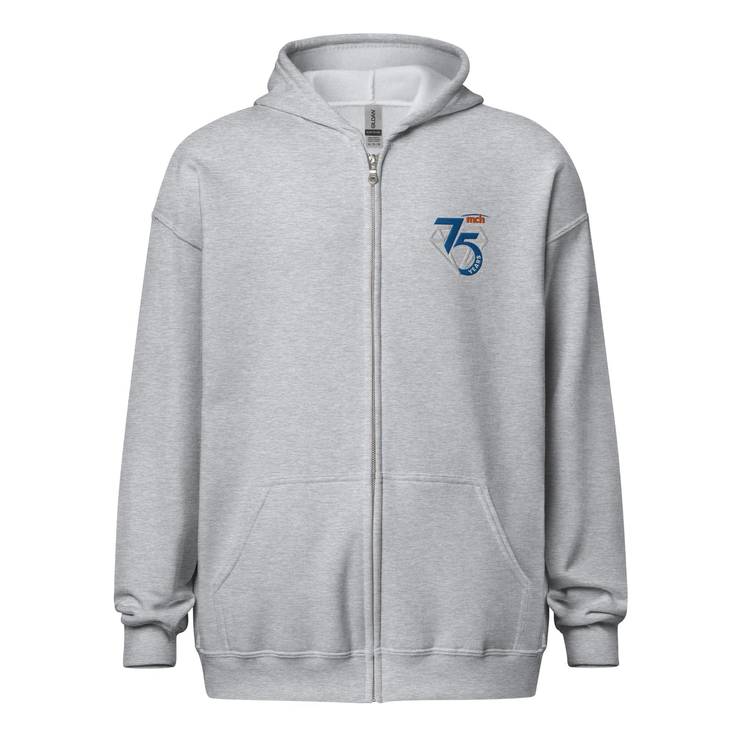 Unisex heavy blend zip hoodie - 75th Anniversary