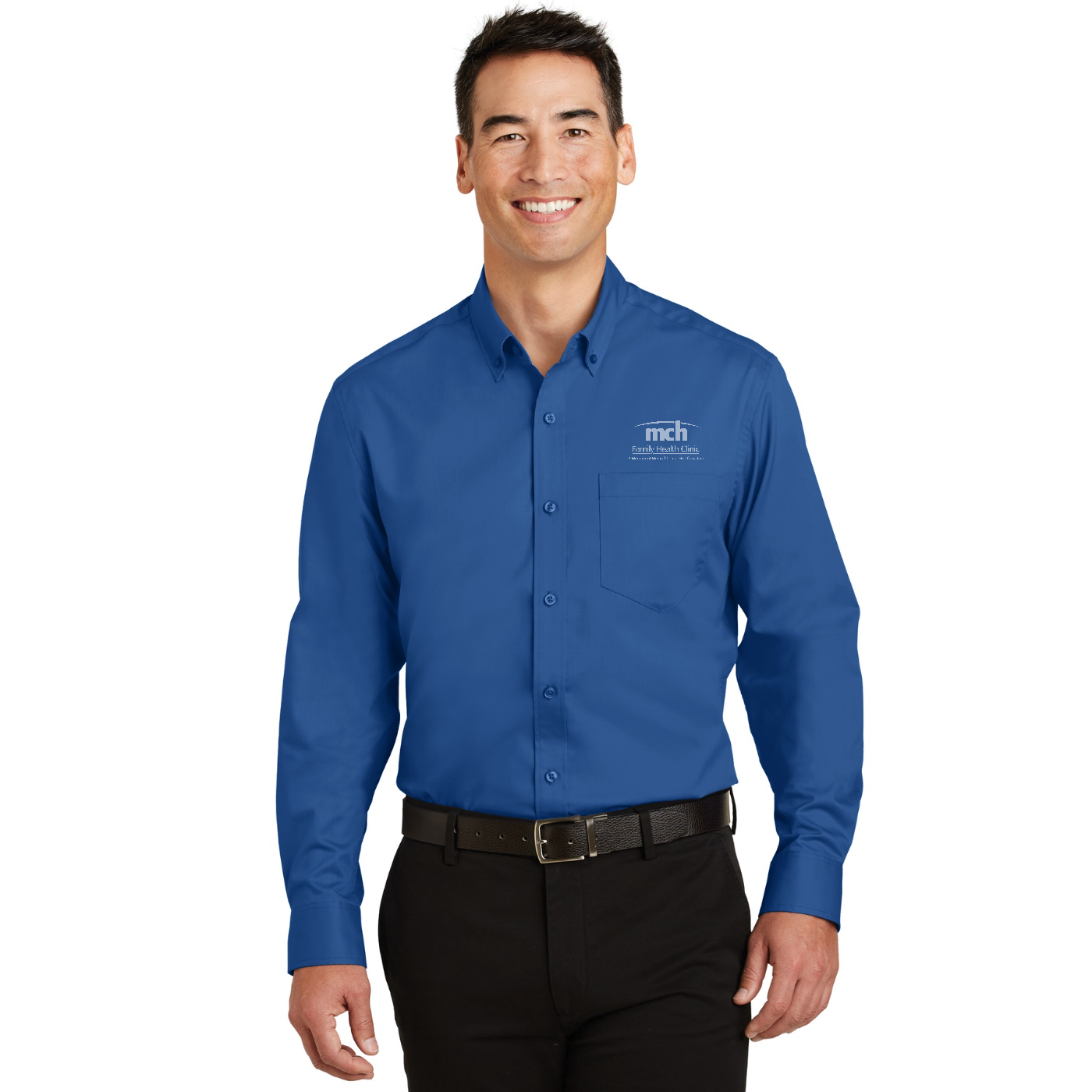 Port Authority SuperPro Twill Shirt - Family Health — model