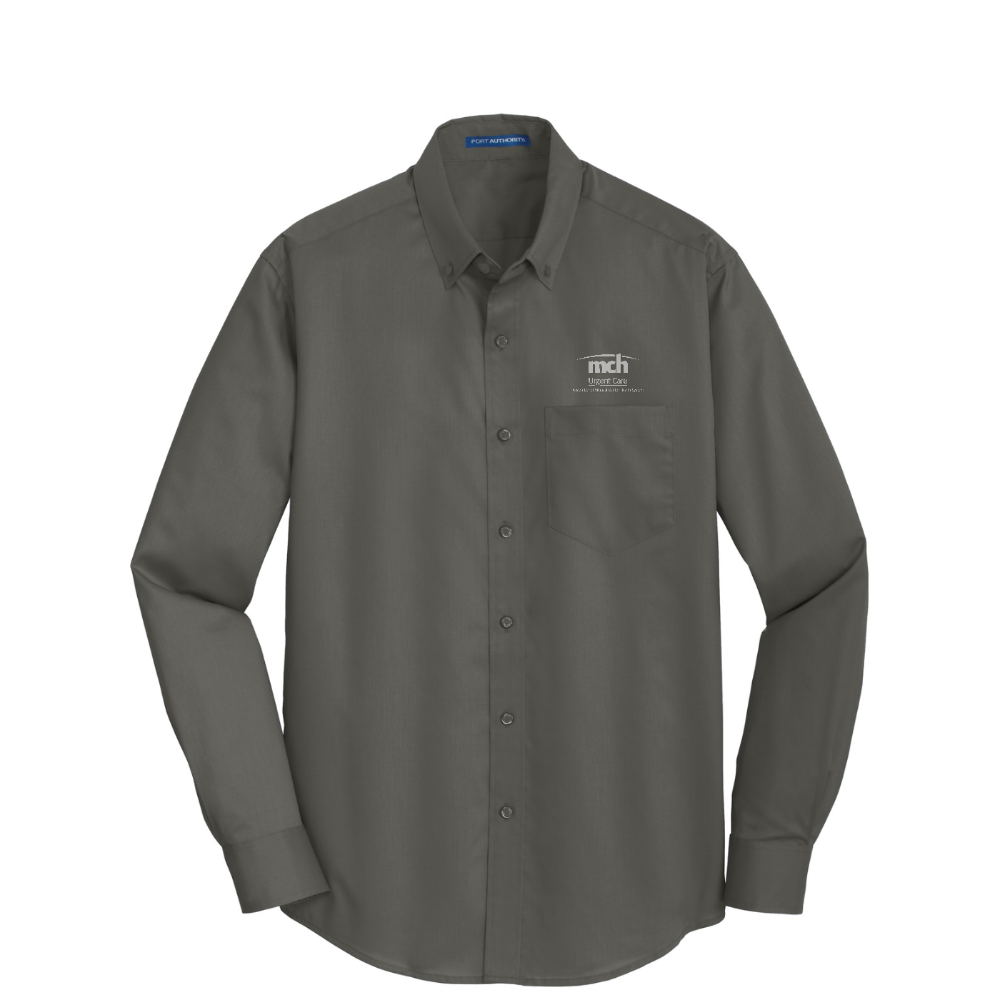 Port Authority SuperPro Twill Shirt - Urgent — Sterling Grey