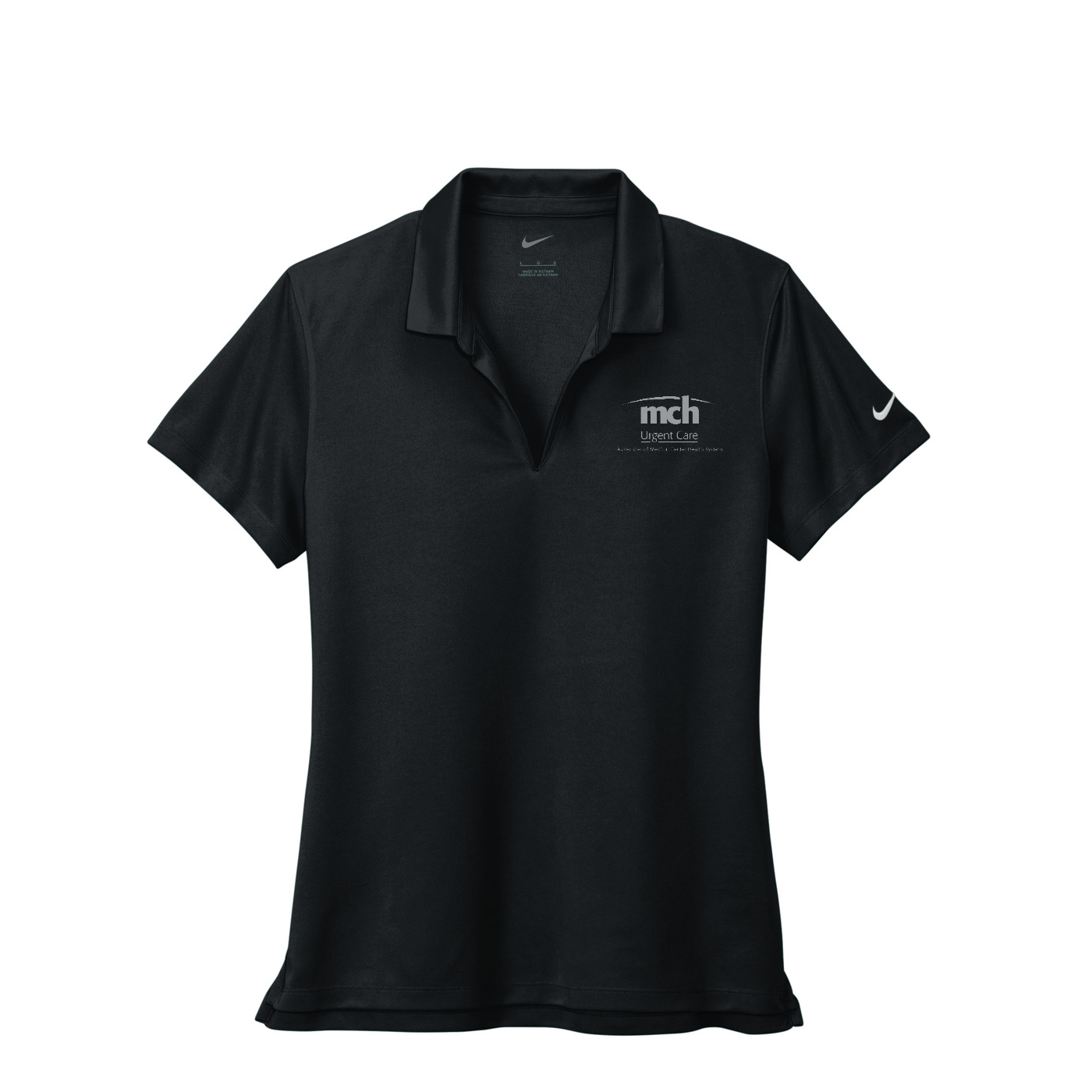 Nike Women's Dri-FIT Micro Pique 2.0 Polo - Urgente Care — Black