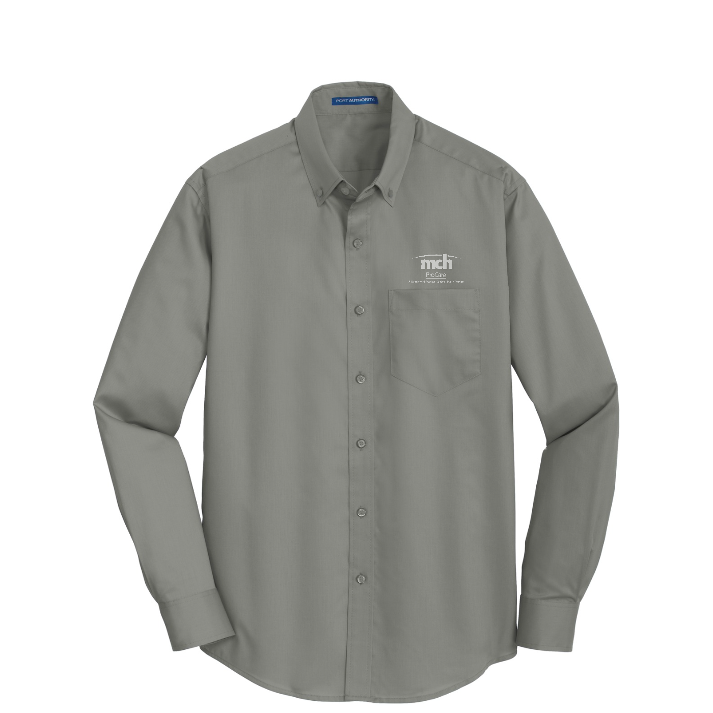 Port Authority SuperPro Twill Shirt - ProCare — Monument Grey