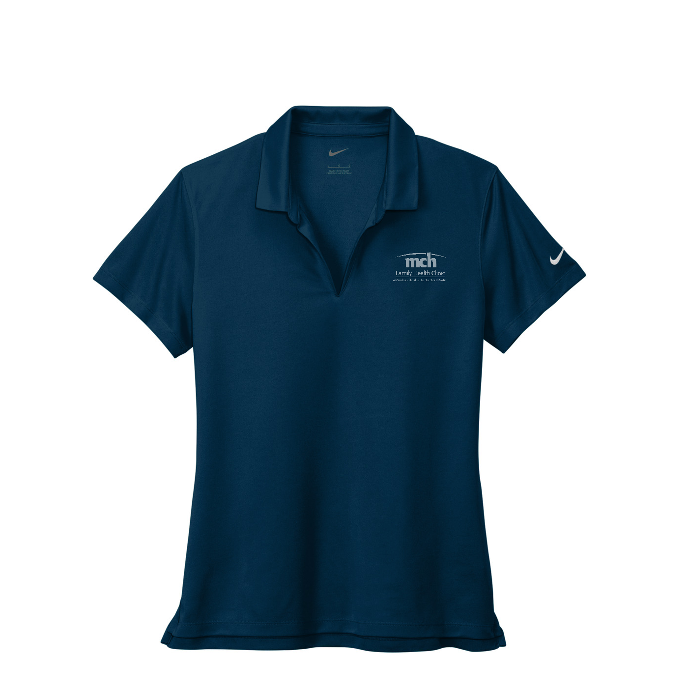 Nike Women's Dri-FIT Micro Pique 2.0 Polo - Family Health Clinic — Navy